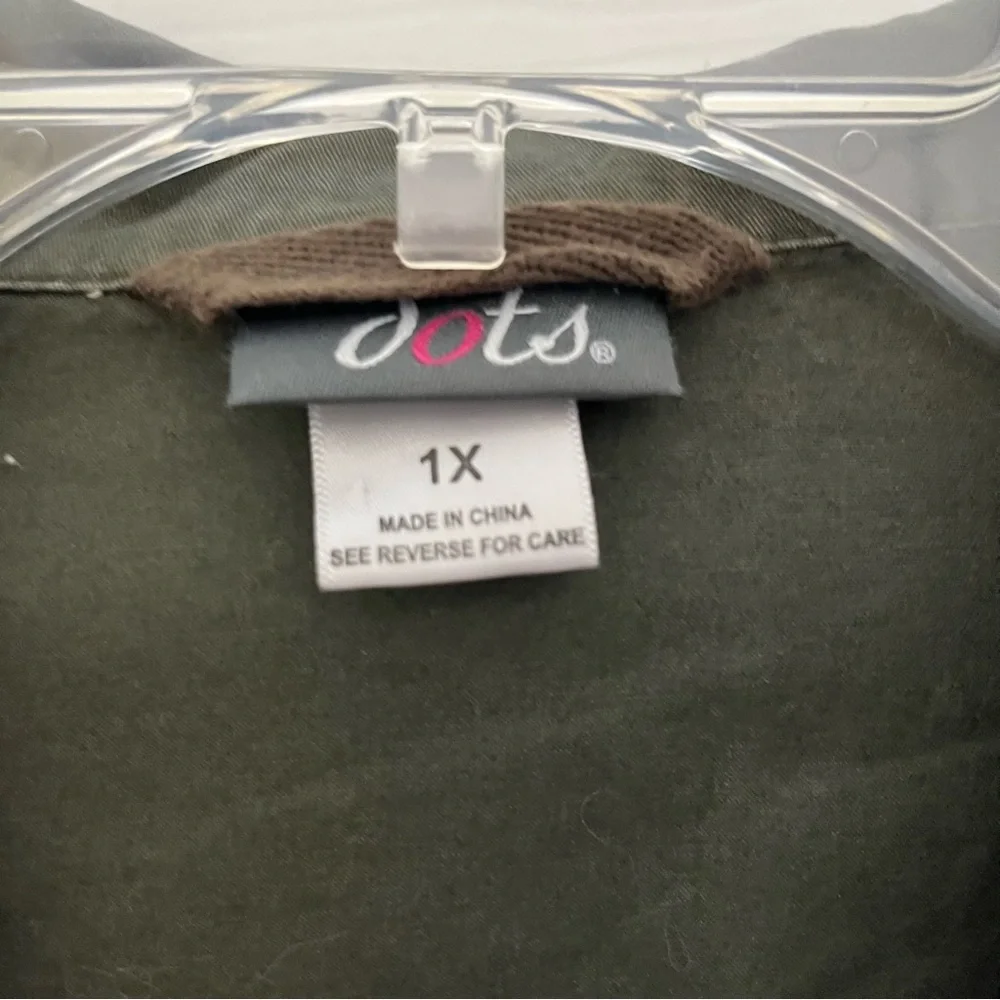dots Army Green Utility Jacket
